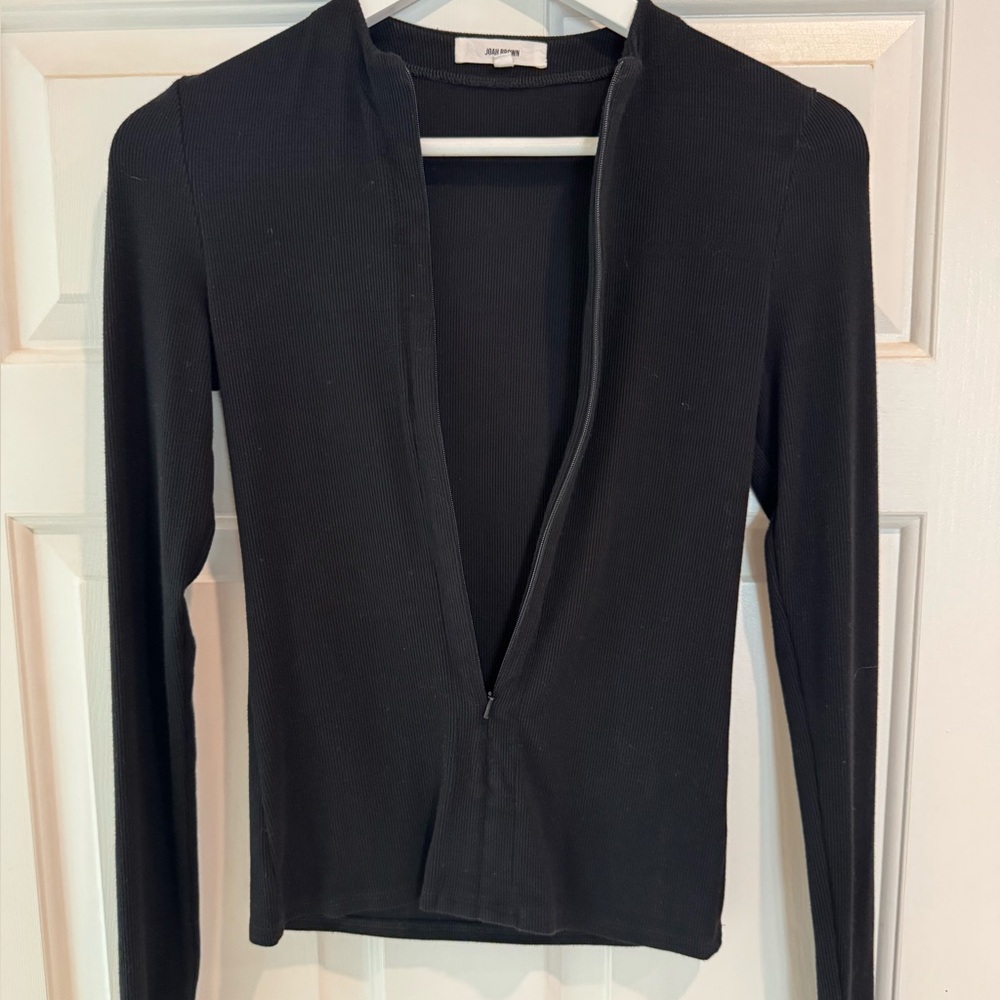 Joah Brown Midnight Zip-Up Top
